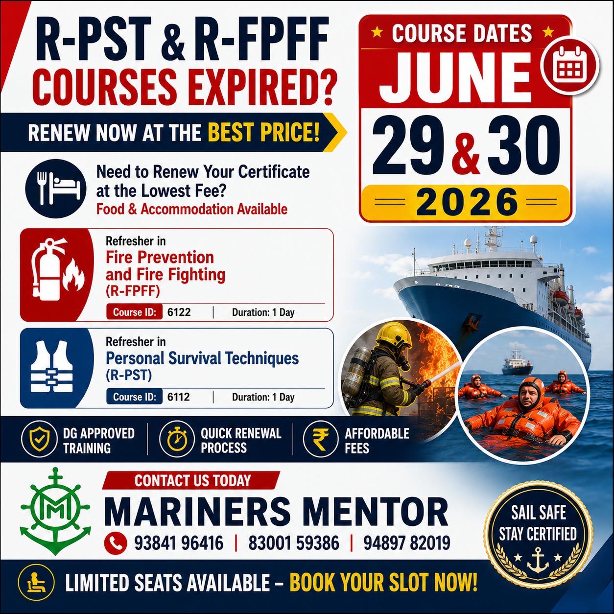 Refreshing Courses - Marine Service in Thoothukudi